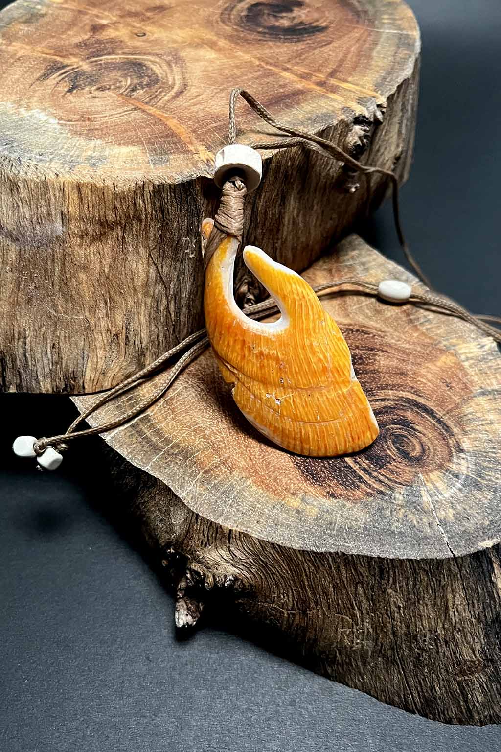 Spondylus Fish Hook Necklace